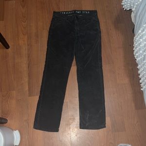 Converse All Star Straight Denim Pants (Black)